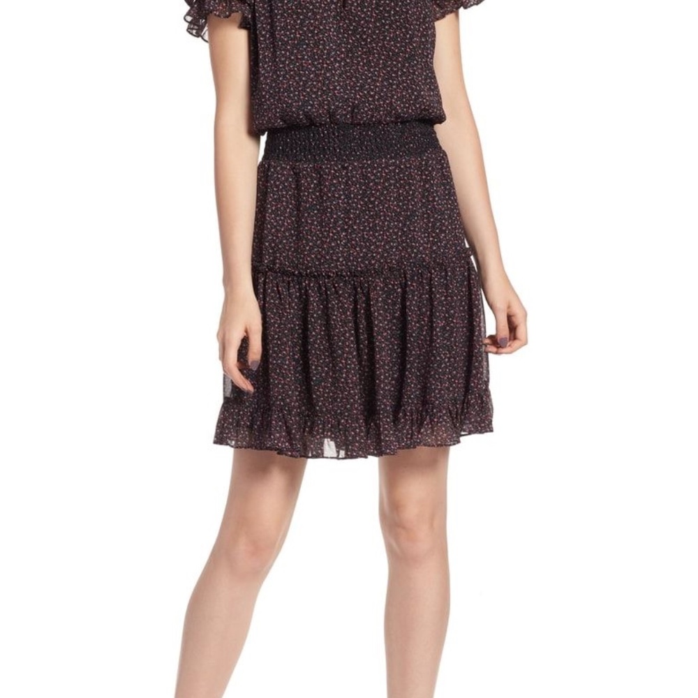 Rebecca Minkoff Lillian Floral Smocked Blouson Dress